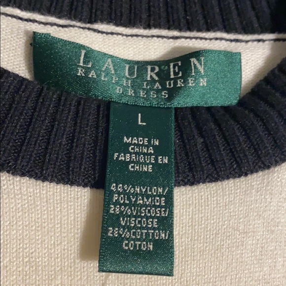 Cream and black knit sweater dress - Picture 9 of 9